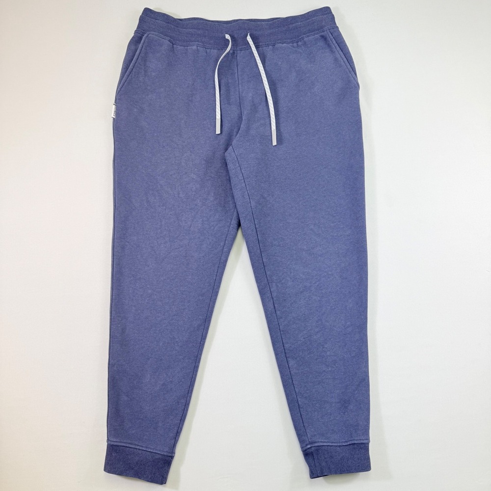 Rhoback Ready Sweatpants Mens Large Blue Heathered Tapered Golf Cotton Joggers